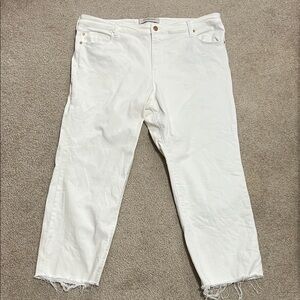 Liverpool White Denim Ankle Jeans